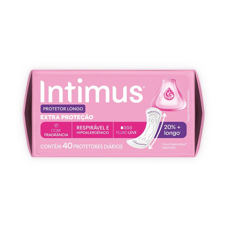 Diário Protetor Intimus Longo Extra Proteção 40 unidades