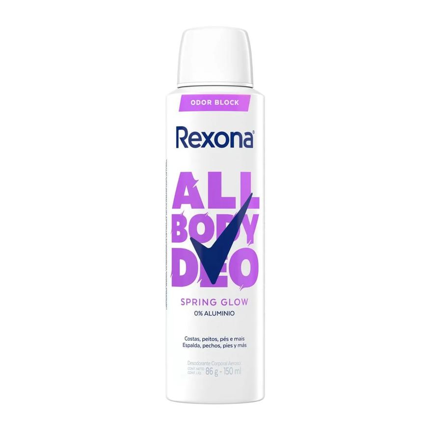 Rexona Desodorante Corporal Aerossol All Body Deo Spring Glow 150ml