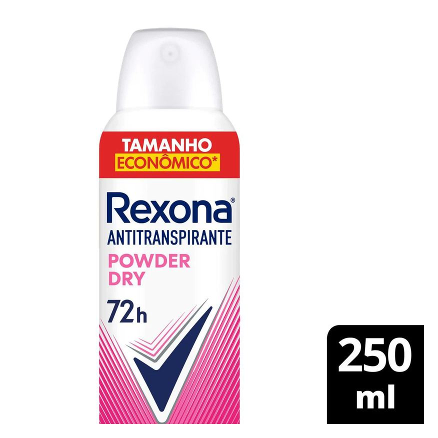 Rexona Desodorante Antitranspirante Aerosol Powder Dry Feminino 72h 250ml