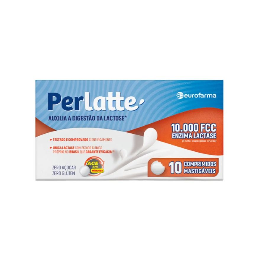 Perlatte Lactase 10000FCC 10 comprimidos mastigáveis