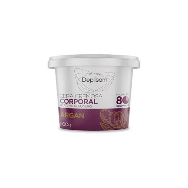 Depilsam Cera Depilatória de Microondas Argan 200g