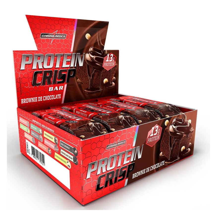 Integralmédica Barra Proteína Crisp Integral Medica Brownie de Chocolate 12Und