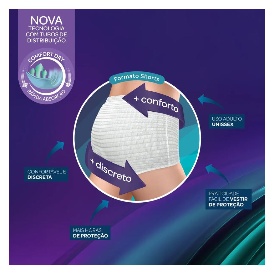 Needs Roupa Íntima Descartável DryCare Pants P/M 24 Unidades