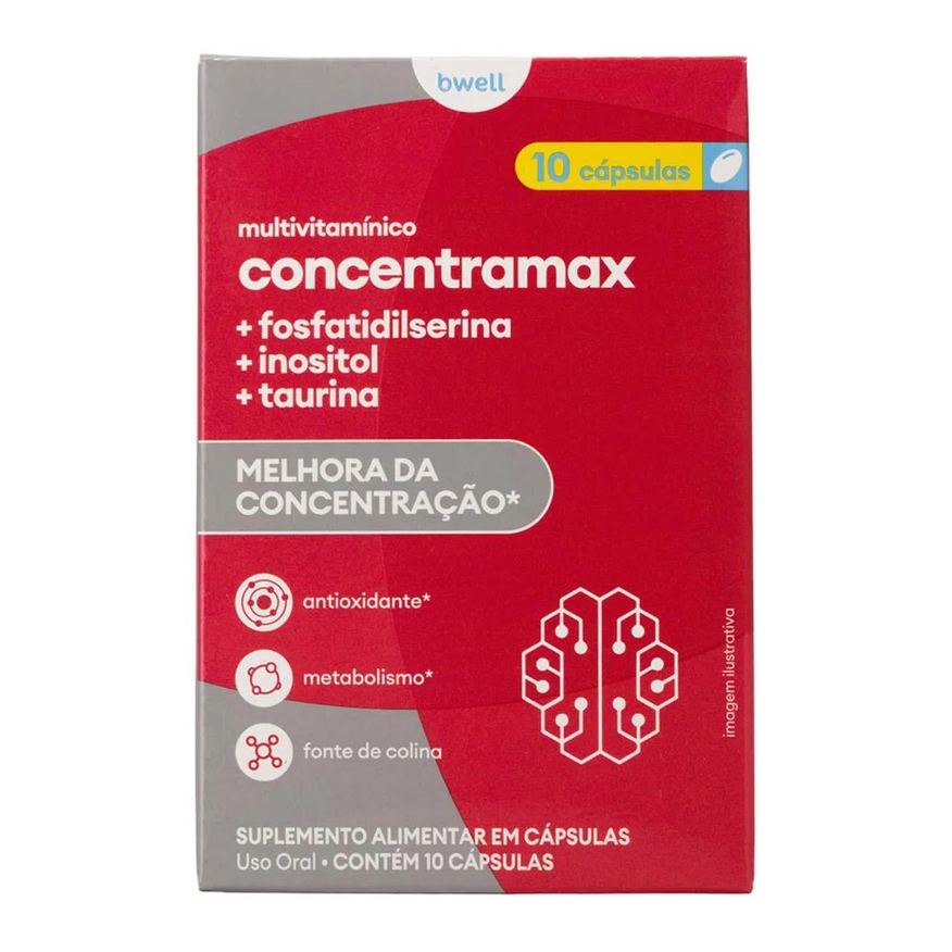 Multivitamínico Bwell Concentramax 10 cápsulas