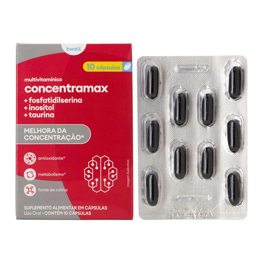 Multivitamínico Bwell Concentramax 10 cápsulas