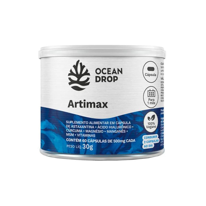 Ocean Drop Artimax Suplemento para Articulações 60 Cápsulas
