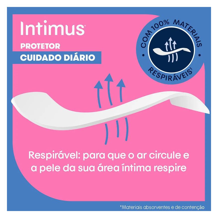 Diário Protetor Intimus Cuidado Diário com 80 Unidades