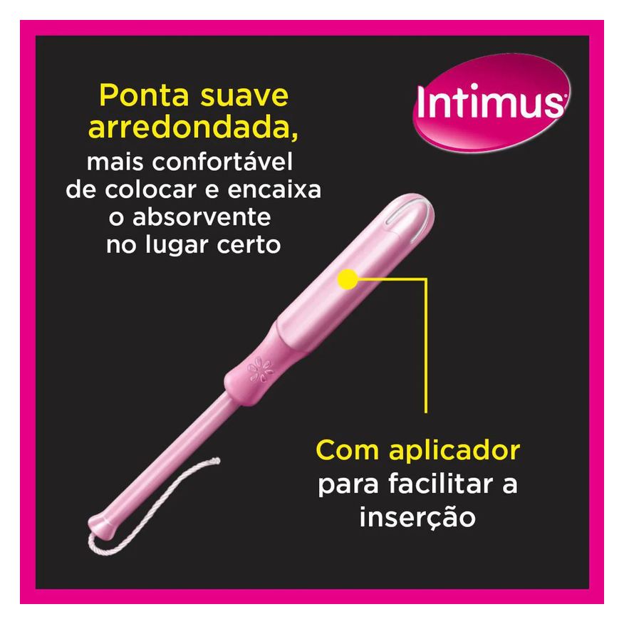 Interno Absorvente Intimus Sport Super com Aplicador 8 unidades