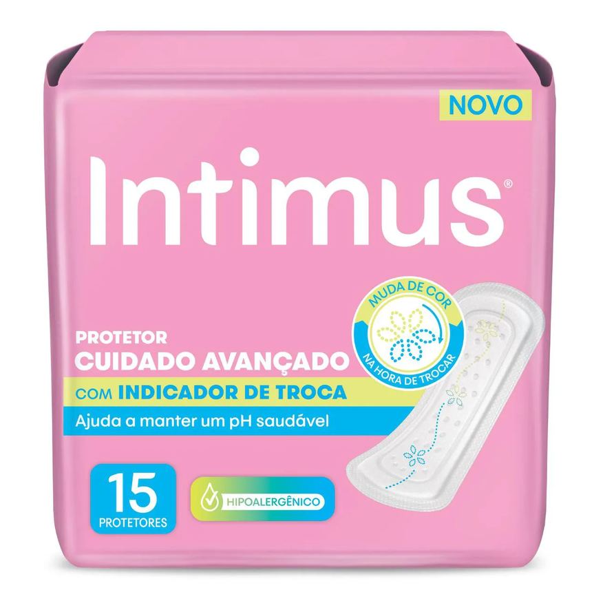 Diário Protetor Intimus com Indicador de Troca 15 unidades