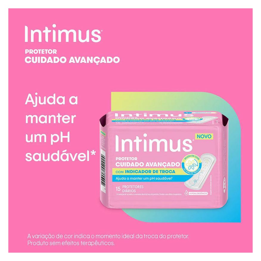 Diário Protetor Intimus com Indicador de Troca 80 unidades