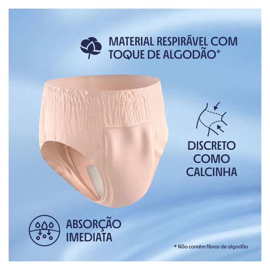 Íntima Roupa Descartável Feminina Plenitud Plus Fit G/XG 32 unidades