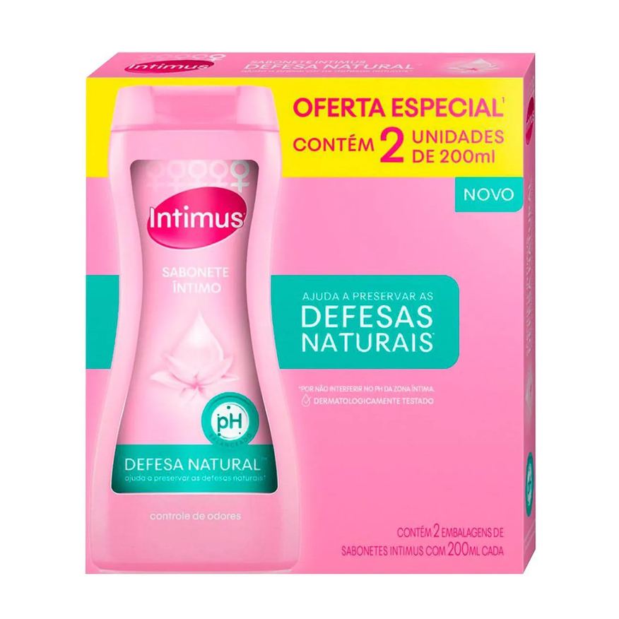 Intimus Kit Sabonete Intimo Defesa Natural 2 unidades com 200ml cada