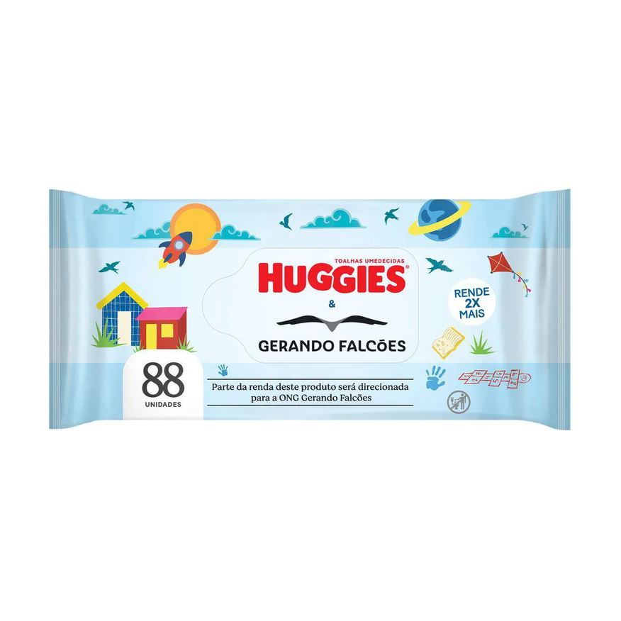 Huggies Lenço Umedecido Gerando Falcões 88 unidades