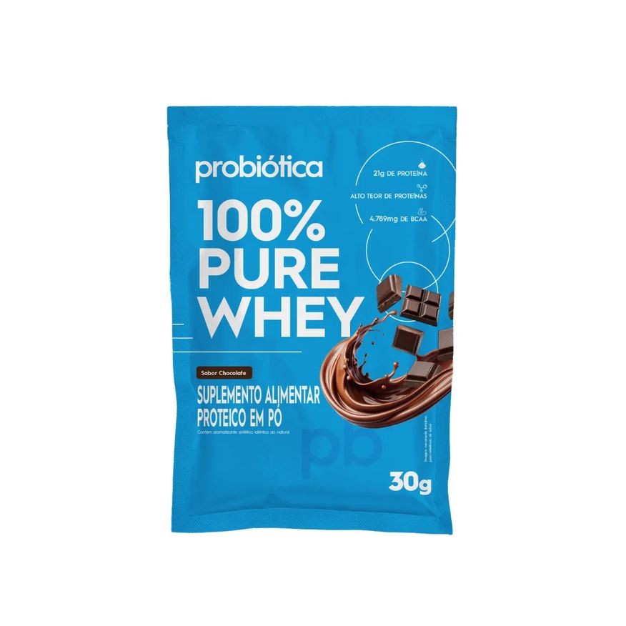 Probiótica Whey Protein 100% PURE WHEY® Monodose Chocolate 30g