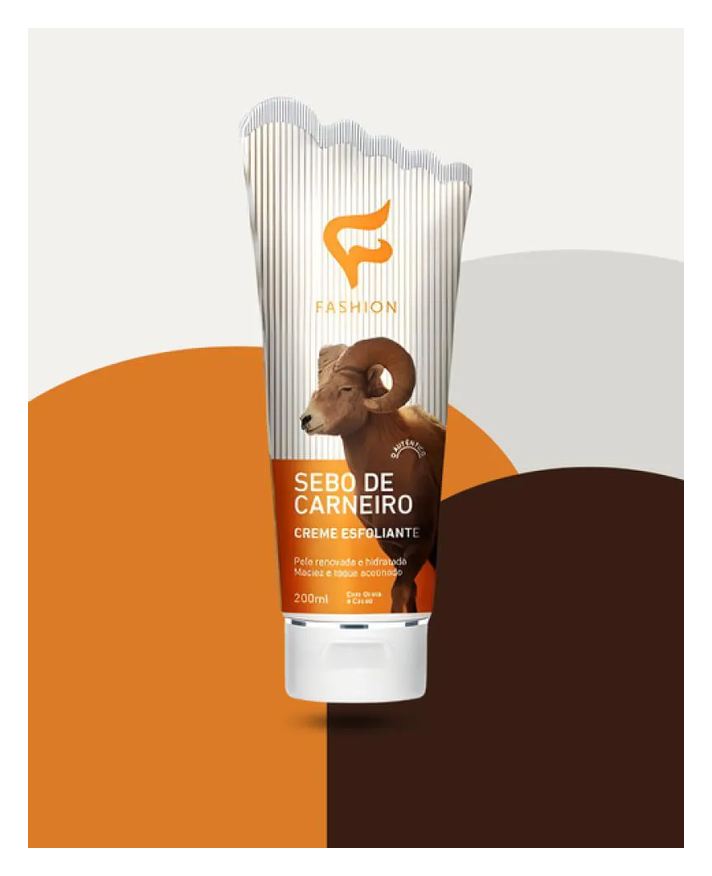 de Sebo Carneiro Creme Esfoliante 200ml Fashion