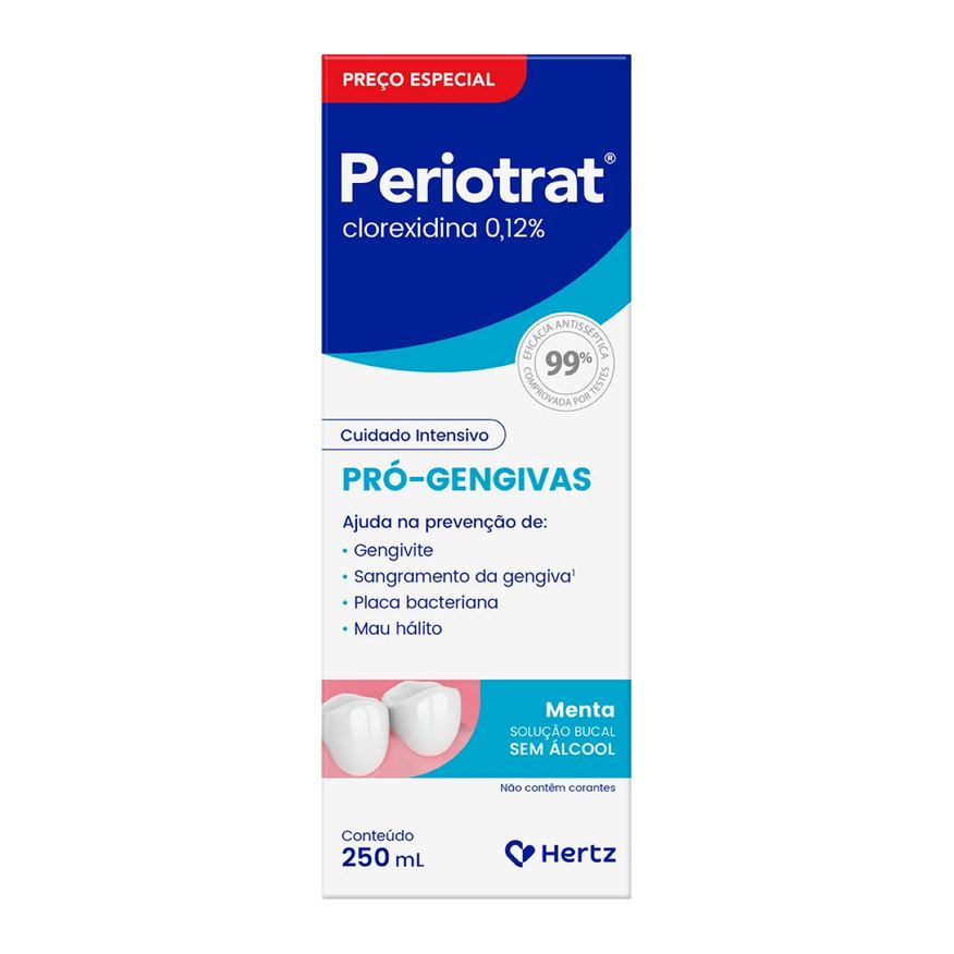 Periotrat Solução Antisséptica Bucal Sem Álcool com 250ml
