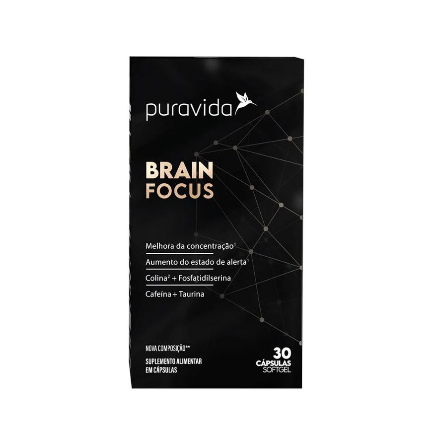 Puravida Brain Focus Suplemento - 30 Cápsulas