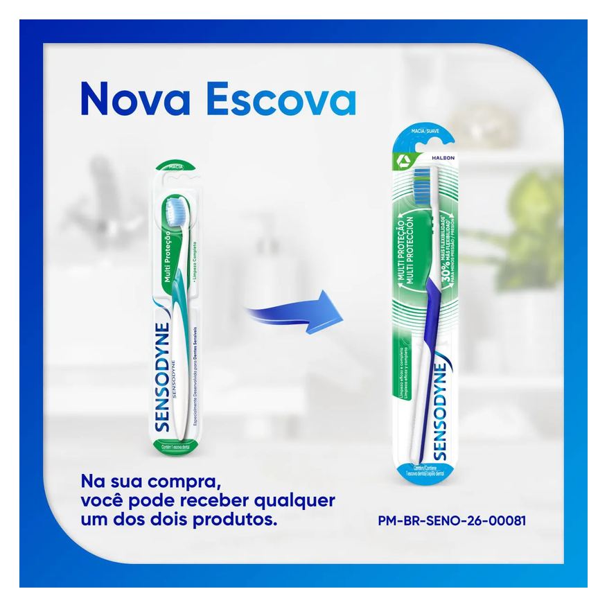 Sensodyne Escova de Dente Multi Proteção Macia com 1 unidade