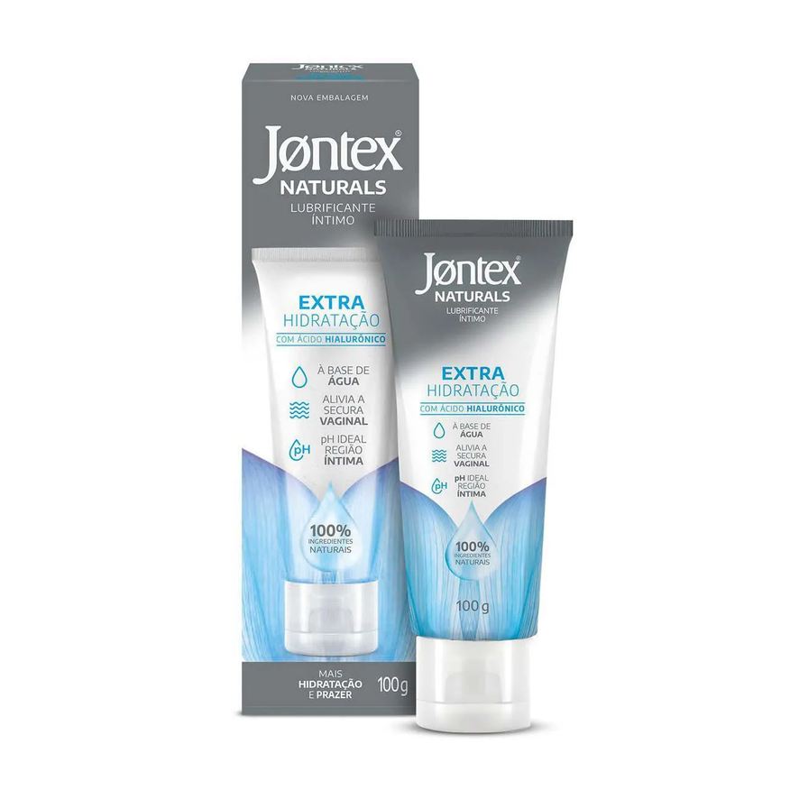 Jontex Lubrificante Íntimo Naturals Extra Hidratação com 100g