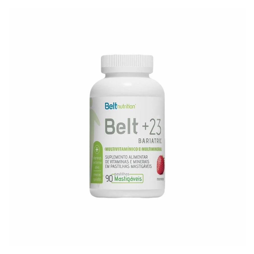 Belt Nutrition Belt+23 Morango - 90 Pastilhas Mastigáveis