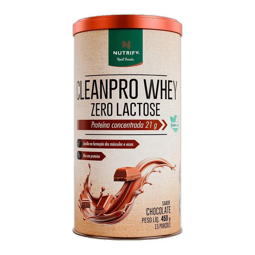 Nutrify Cleanpro Whey - Zero Lactose (450g) - Sabor: Chocolate