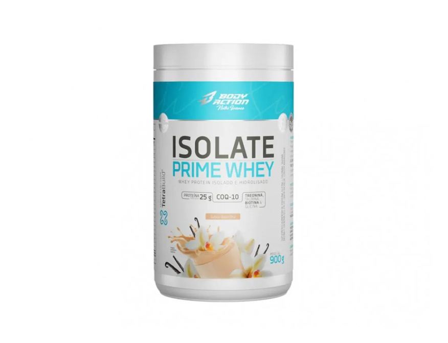 Body Action Isolate Prime Whey (900g) - Sabor: Baunilha
