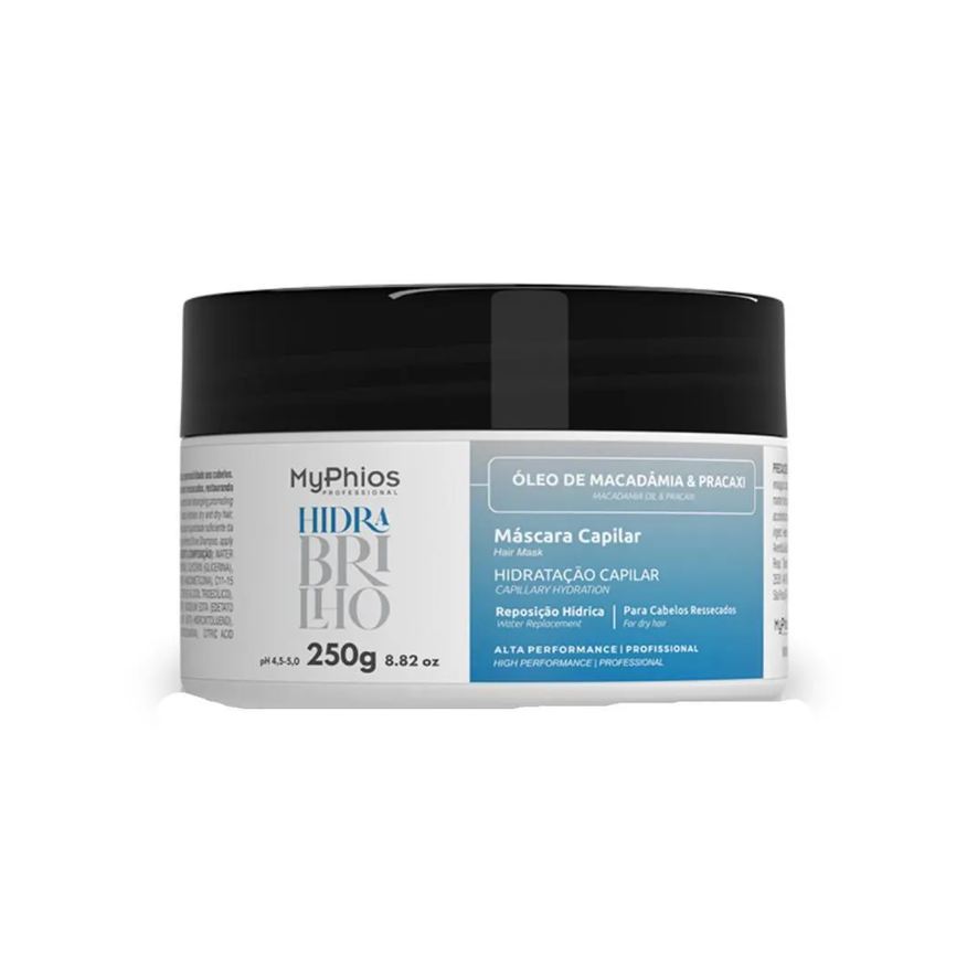 Myphios Hidra Brilho Máscara Hidratação Capilar 250g
