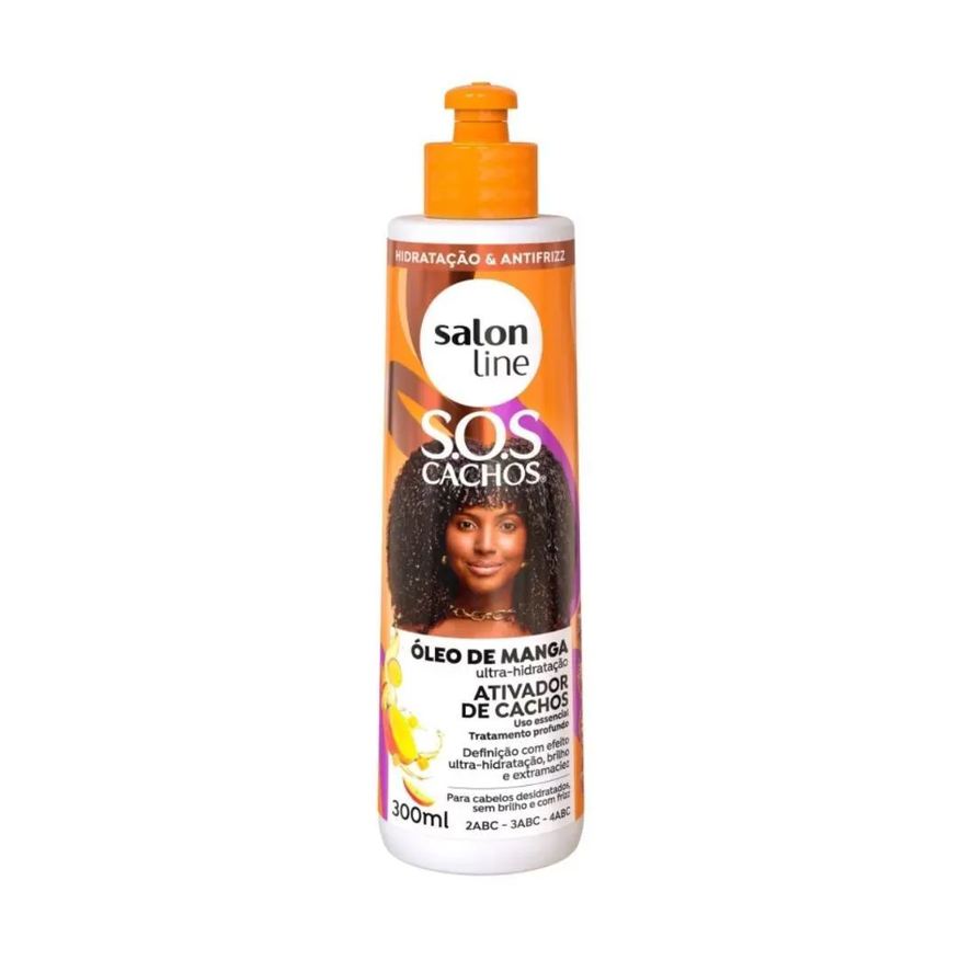 Salon Line Sos Cachos Óleo de Manga Ativador de Cachos 300ml