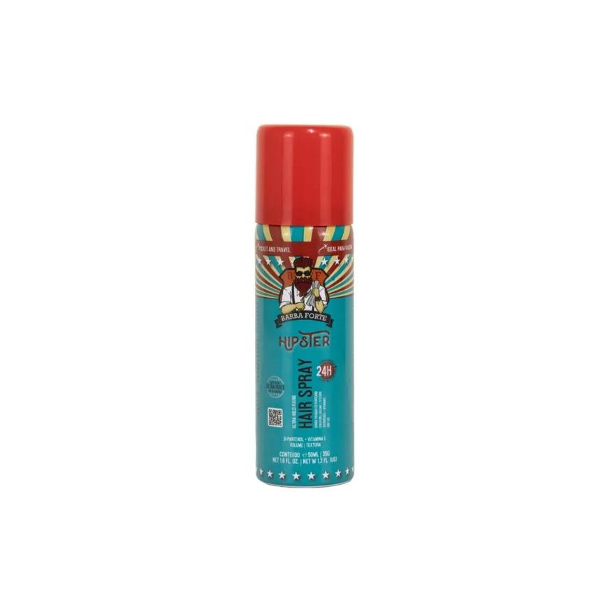 Barba Forte Spray Hipster Fixador de Penteado Hold 50ml