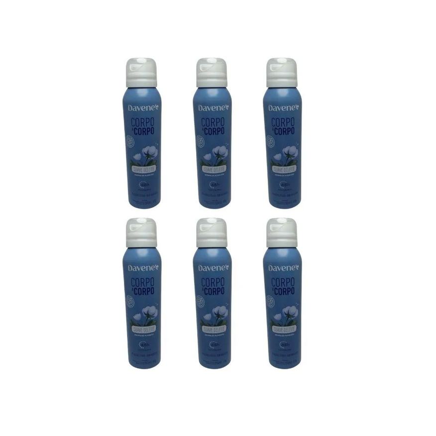 Davene Desodorante Aero Corpo a Corpo Suave 150ml-kit C/6Un