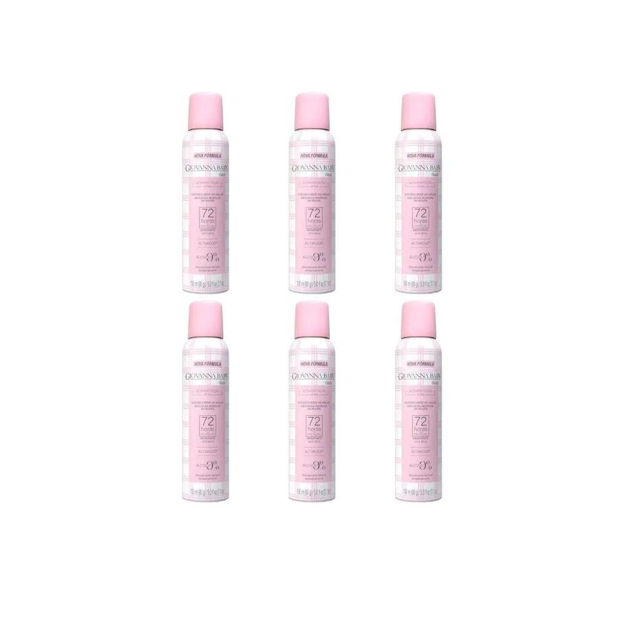Giovanna Baby Desodorante Aero 150ml Classic Rosa-Kit C/6Un