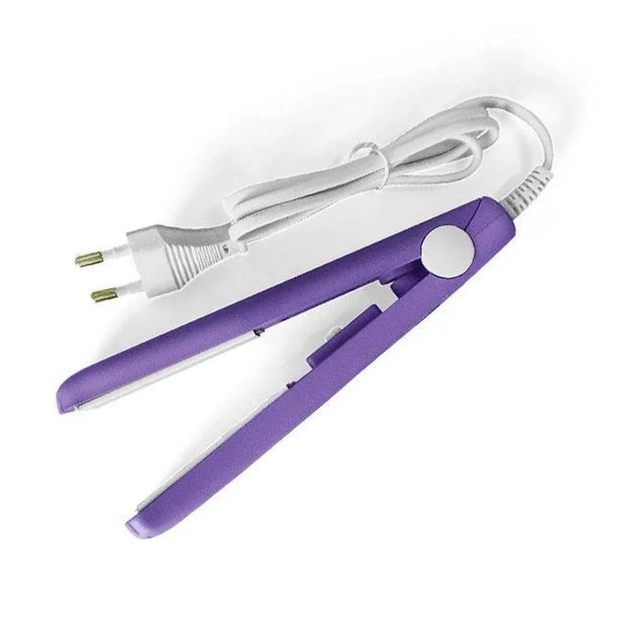 Smart Tech Chapinha Mini Prancha Portátil Cabelo 17cm Placas Lisas 160°c Roxo Bivolt 110v220v