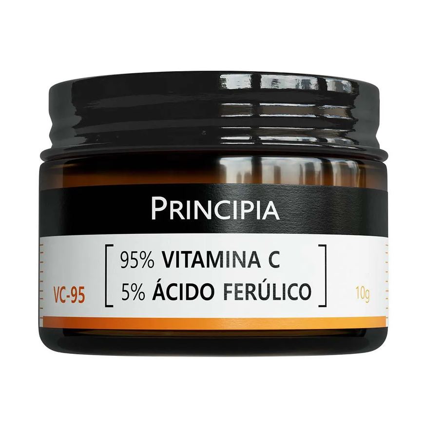 Principia Vitamina C Pura 95% + 5% Ácido Ferúlico Skincare Vc - 95 Pó Ultrafino