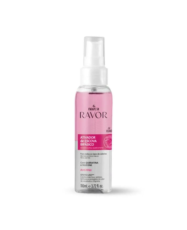 Nazca Ativador de Escova Liso Bifásico Spray Ravor 110ml