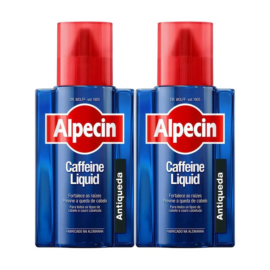 Alpecin Kit Tônico Capilar Caffeine Liquid 200ml 2 unidades