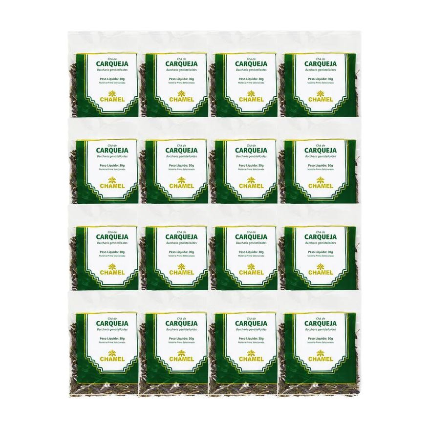 Chamel Kit 16x Chá Pacote Carqueja Folhas 30g