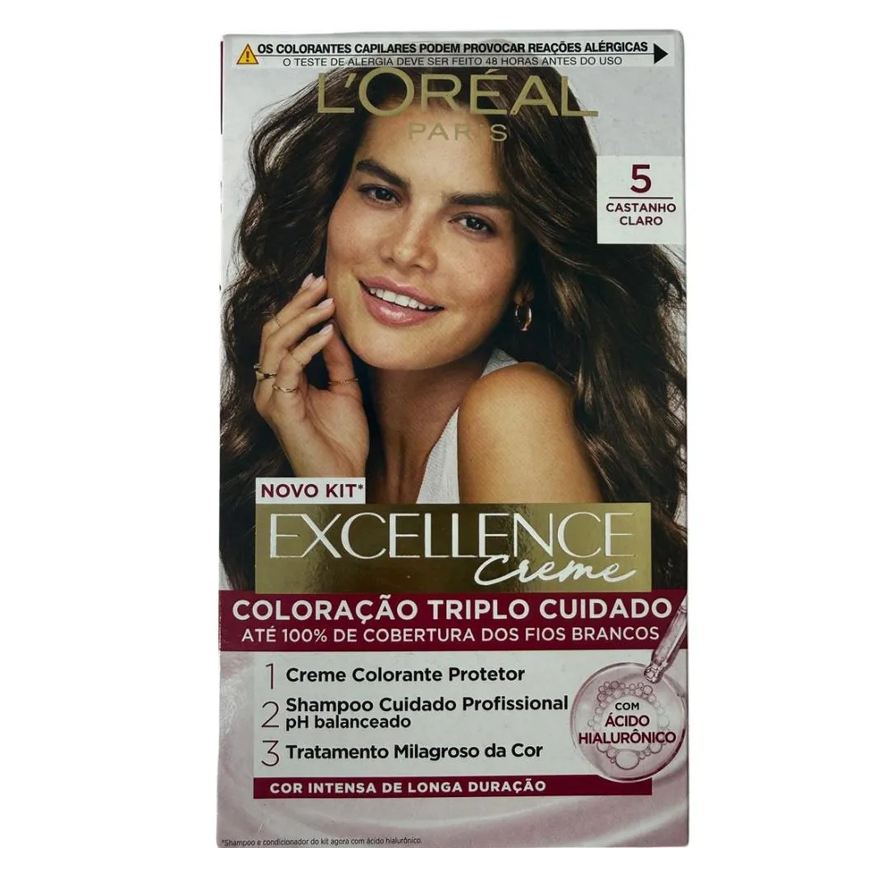 L'oréal Coloração Excellence de Paris 5 Castanho Claro