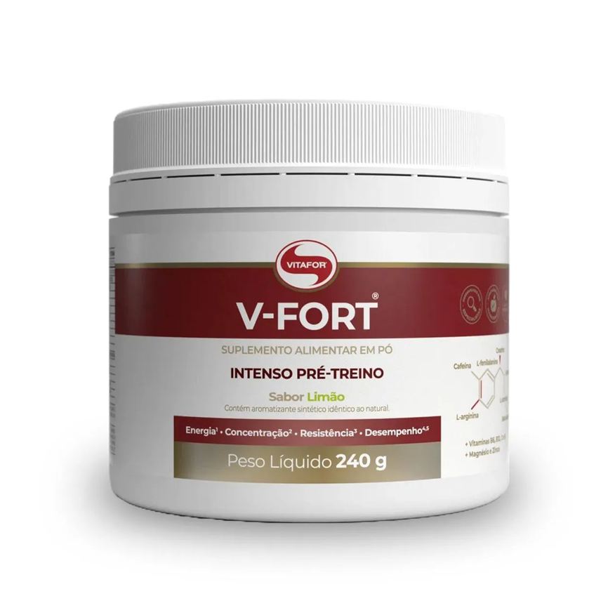 Vitafor V Fort Pré Treino 240g Limão
