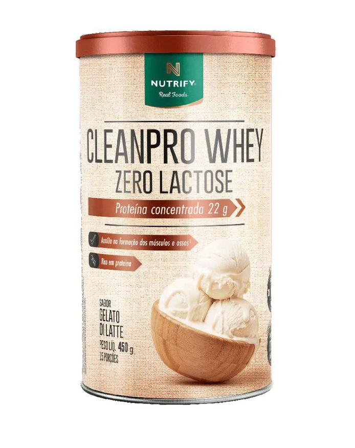 Nutrify Cleanpro Whey - Zero Lactose (450g) - Gelato Di Latte