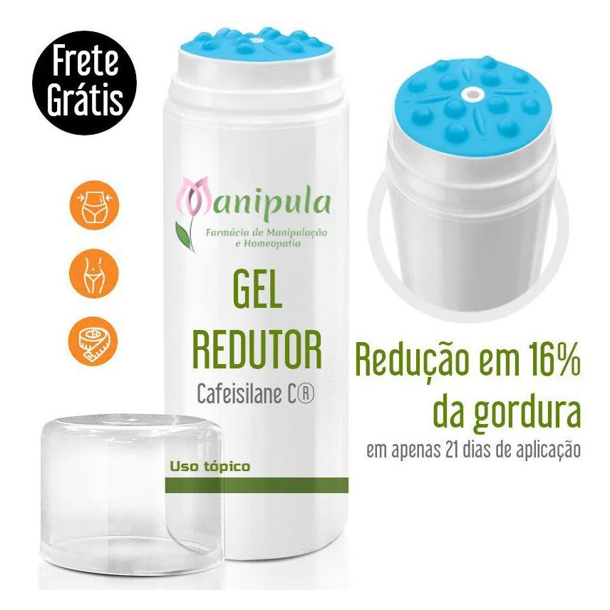 Manipula Gel Termo Redutor com Cafeisilane C - Queima de Gordura Localizada e Efeito Detox - 100g