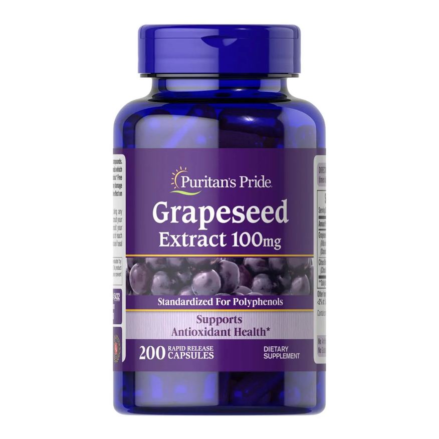 Puritan's Pride Resveratrol 250mg 60 Capsulas de Liberação Rápida
