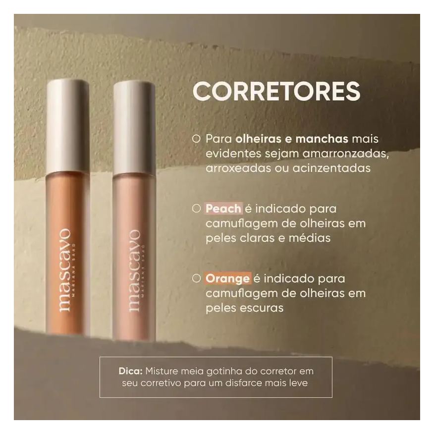 Líquido Corretivo Mascavo Soft Blur 6g - Peach