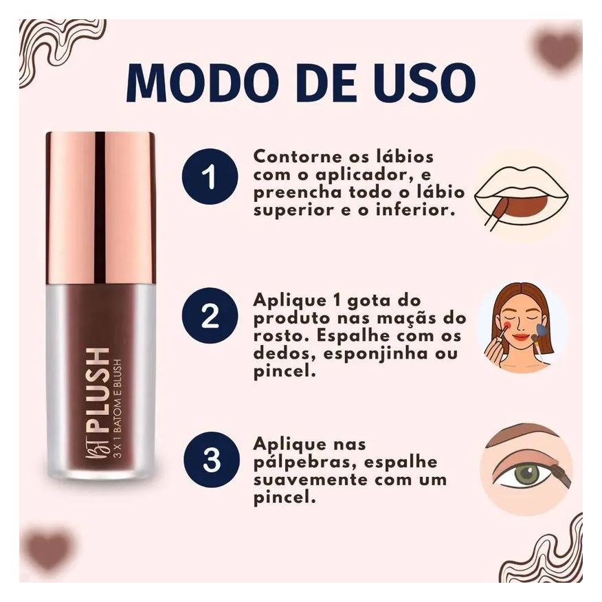 Cremoso Blush Bruna Tavares BT Plush 6g - Cocoa