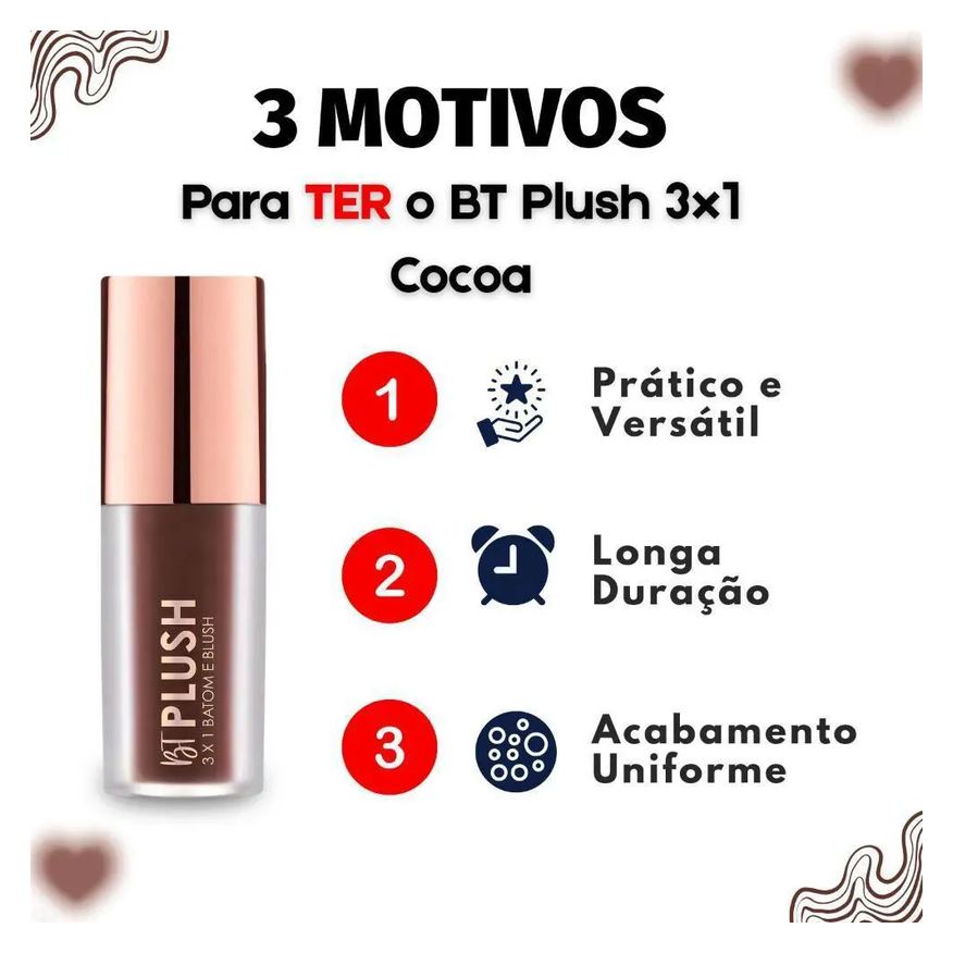 Cremoso Blush Bruna Tavares BT Plush 6g - Cocoa