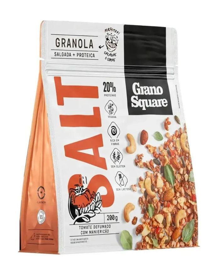 Grano Square Granola Granosquare Salt Tomate Defumado com Manjericao 200g