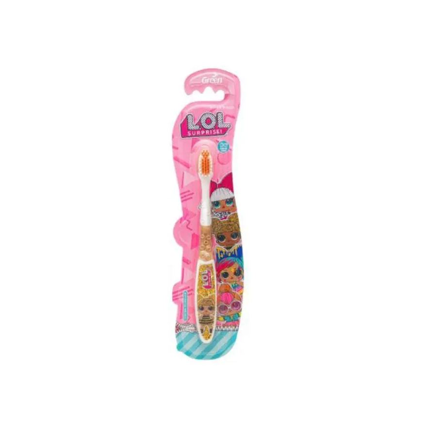 Green Escova Dental Infantil Macia Dourada Lol Surprise