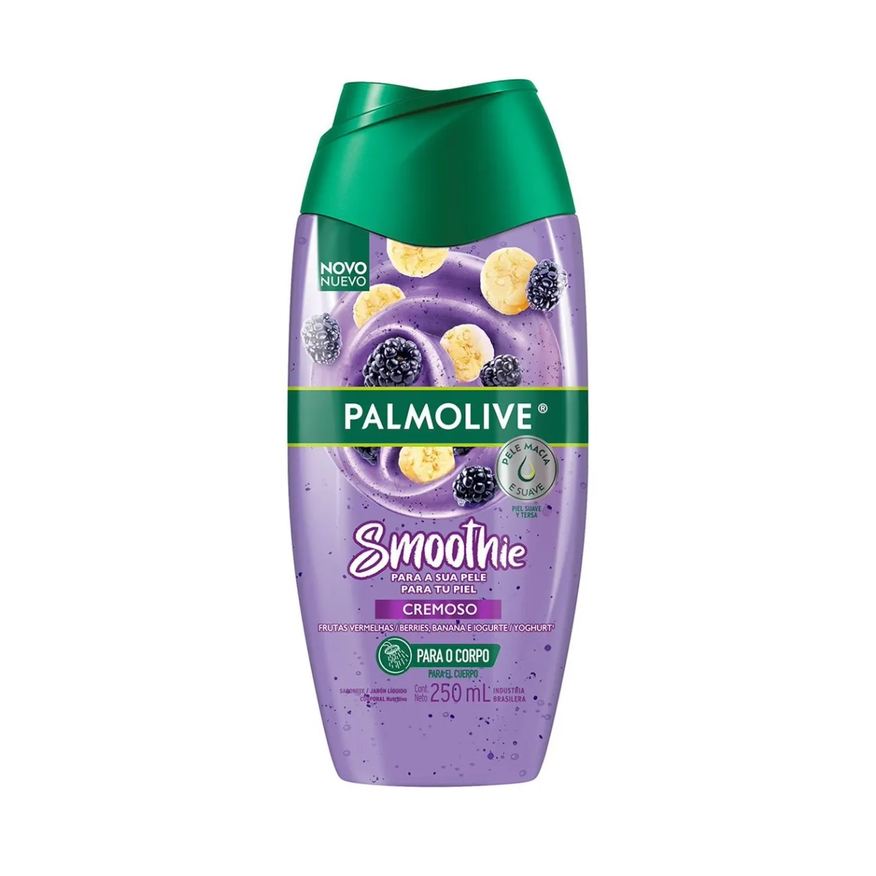 Palmolive Sabonete Líquido Corporal Smoothie Cremoso Frutas Vermelhas, Banana e Iogurte 250ml