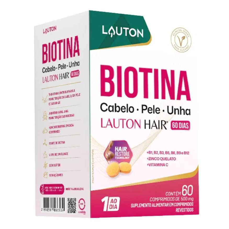 Lauton Biotina Plus + Vitaminas e Minerais 60 Comprimidos