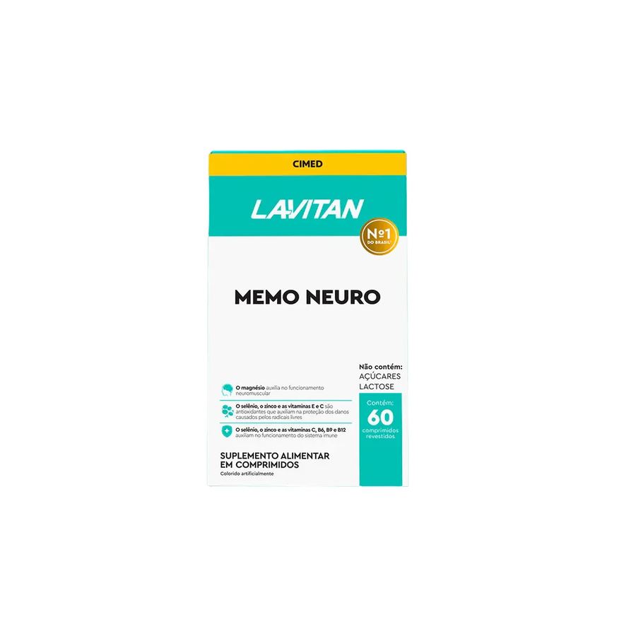 Cimed Lavitan Memoria Suplemento Alimentar 60 Cápsulas