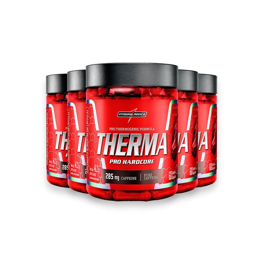 Integralmédica Kit 5 Therma Pro Hardcore Integral Medica 60 Cápsulas